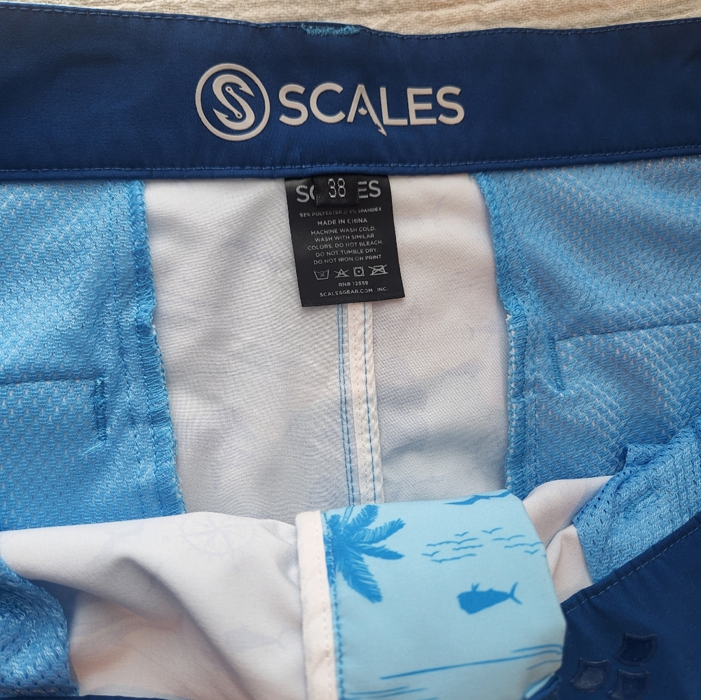 Scales Bundle Blue And Navy Patterned Shorts Set - image 3